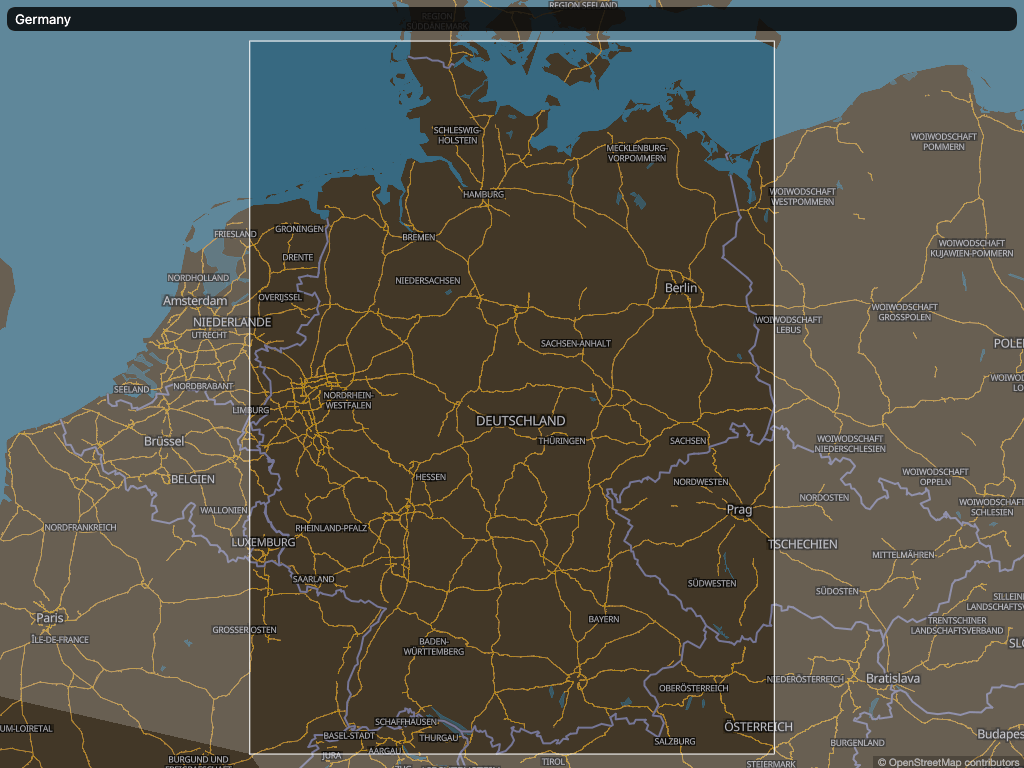 screenshot of BBoxMap in dark mode