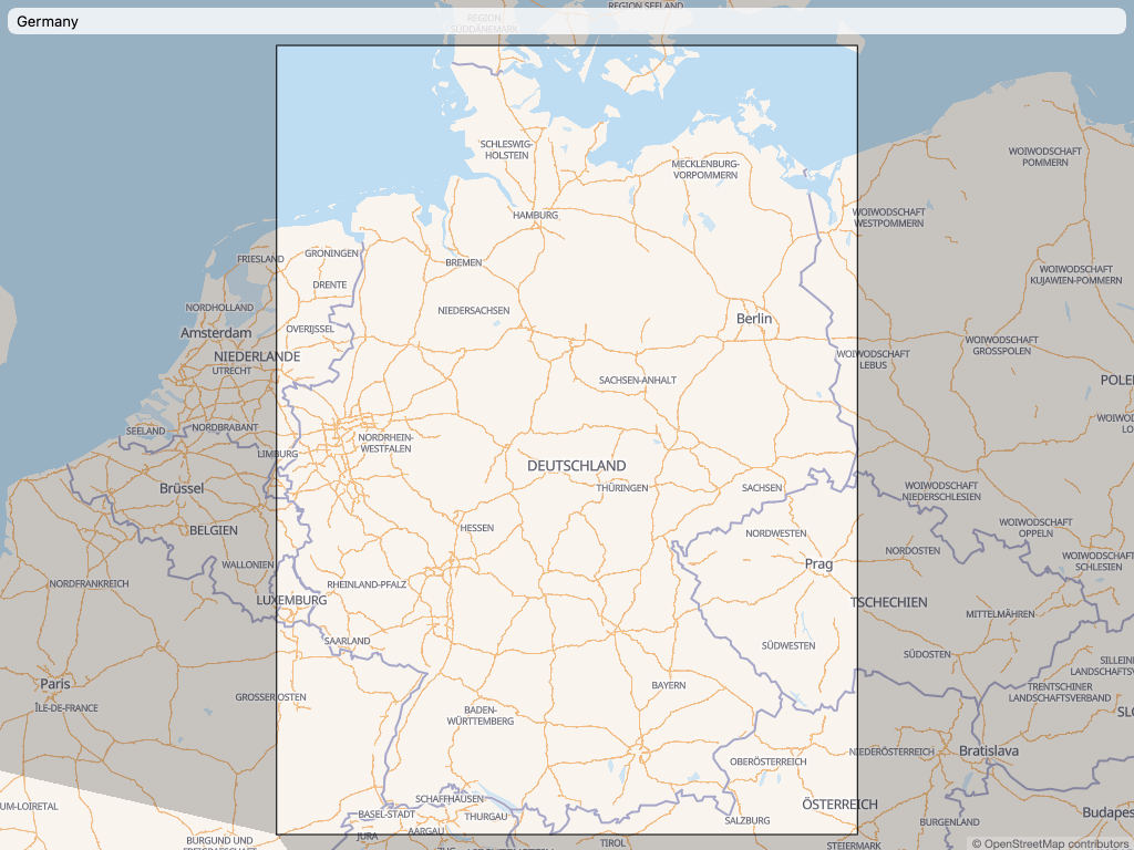 screenshot of BBoxMap in light mode