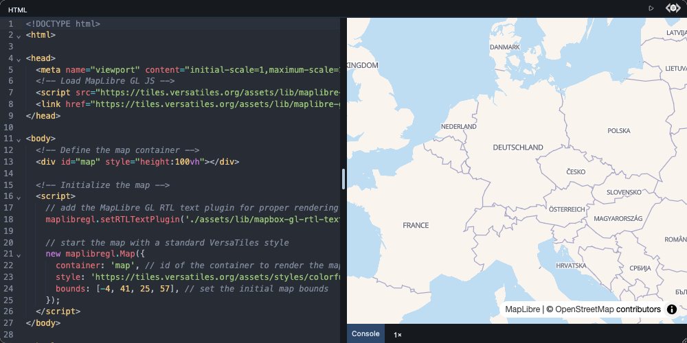 Basic OSM Map