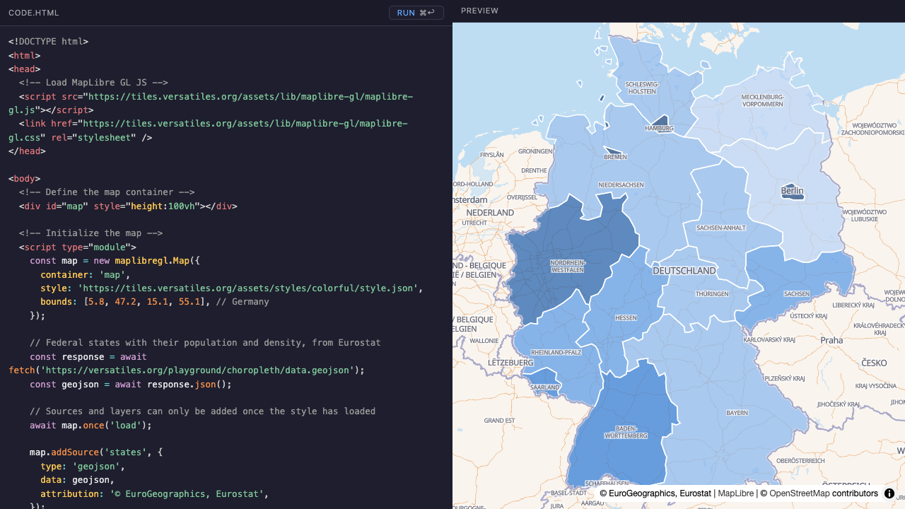 Clickable Choropleth