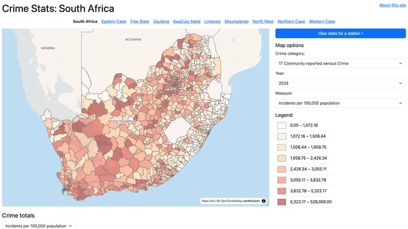 Crime Stats: South Africa